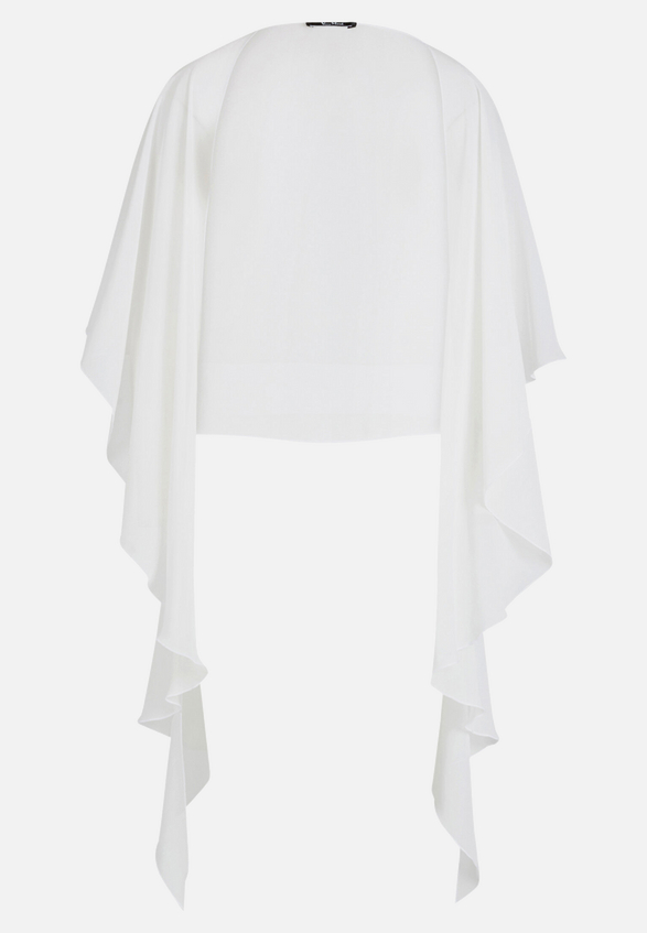 Chiffonstola mit Volant / Vorderseite