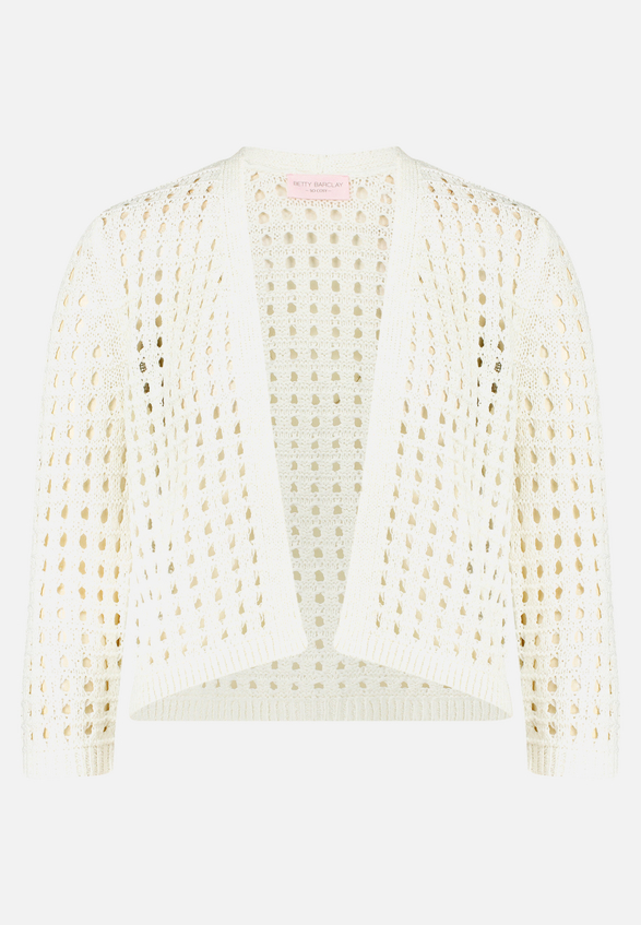 Casual-Strickjacke mit Effektgarn / Vorderseite