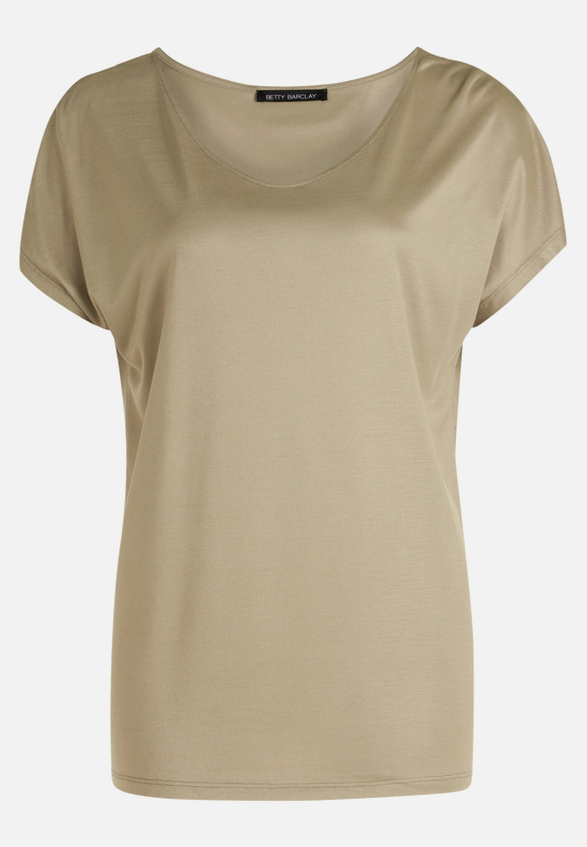 Basic Shirt mit V-Ausschnitt / Vorderseite