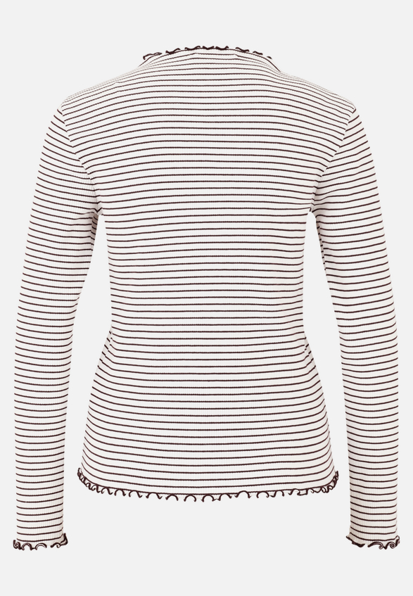 Langarm-Shirt mit Kragen / Rückseite