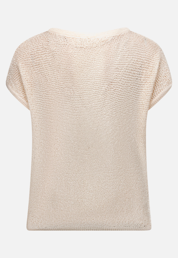 Strickpullover mit Rundhalsausschnitt / Rückseite