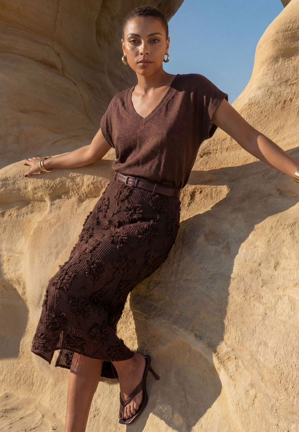 Strickrock  Midi mit Gummibund  / Imagebild