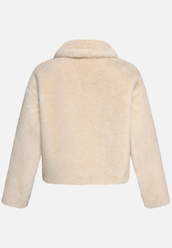 Plüschjacke  mit Reißverschluss / Rückseite