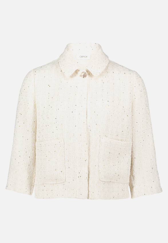 Tweedblazer mit Taschen / Vorderseite