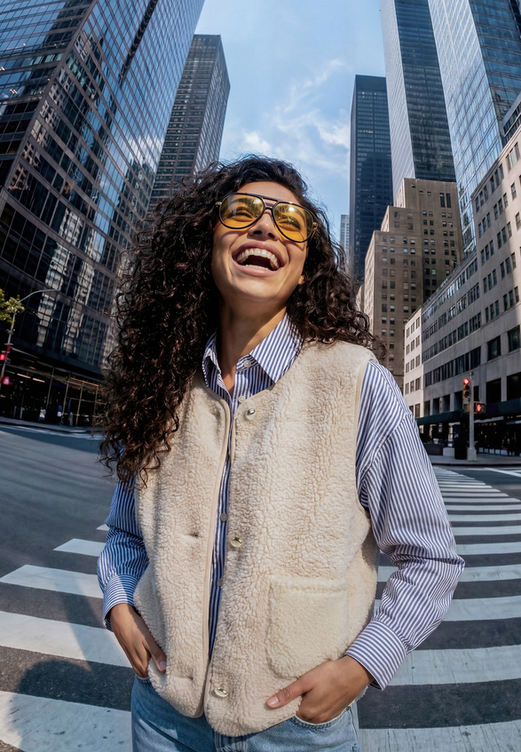 Sweatjacke mit aufgesetzten Taschen / Imagebild