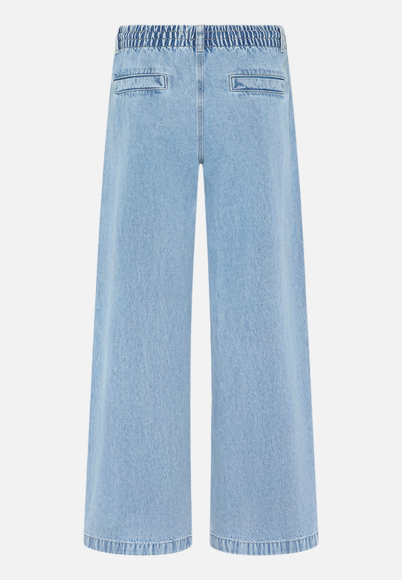 Casual-Hose mit weitem Bein / Rückseite