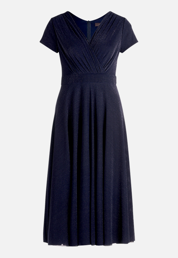 Cocktailkleid im Glitzer-Look / Vorderseite