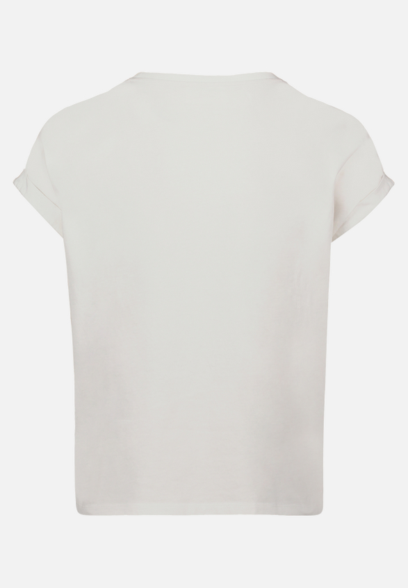 Printshirt mit Ärmelaufschlag / Rückseite