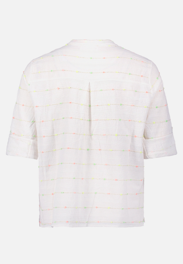 Casual-Bluse mit Lurexfaden / Rückseite