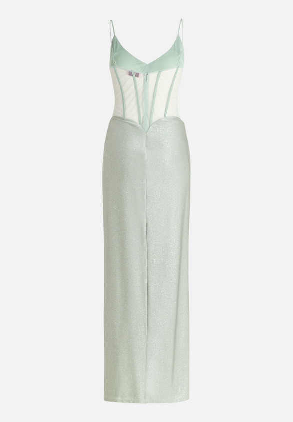 Abendkleid mit Seitenschlitzen / Rückseite