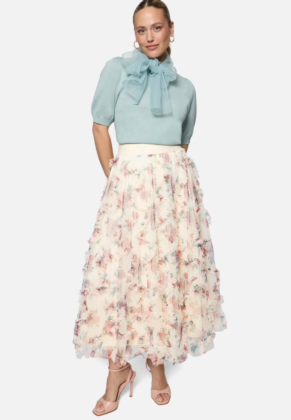 Tüllrock  mit Rüschen / Modellfoto Vorderseite (Outfit)