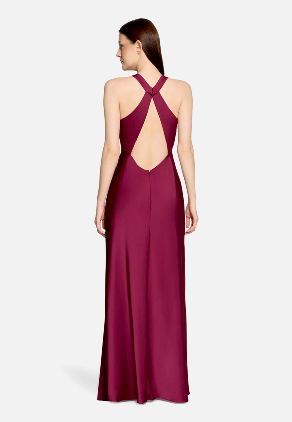 Abendkleid mit Cut-Outs / Modellfoto Rückseite