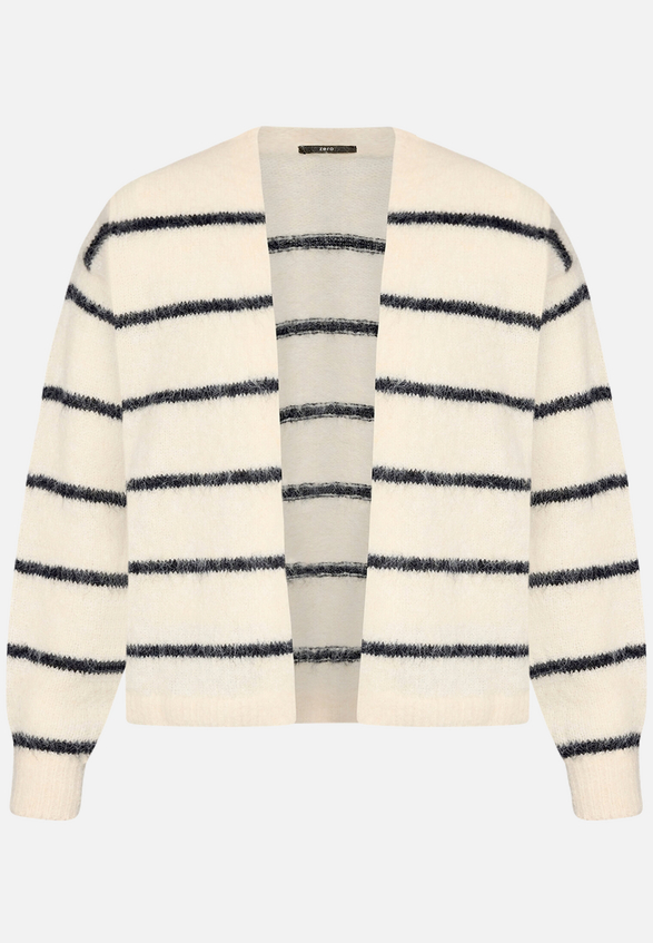 Strickjacke mit Streifen offener Style / Vorderseite