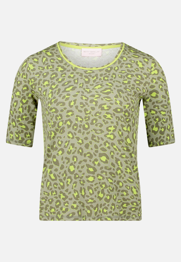 Basic Shirt mit Rippenstruktur / Vorderseite