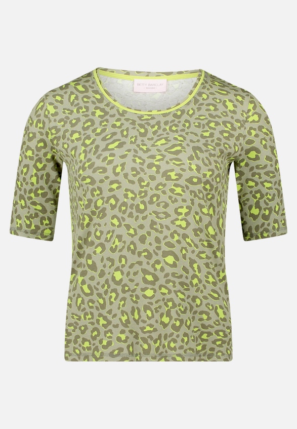 Basic Shirt mit Rippenstruktur / Vorderseite