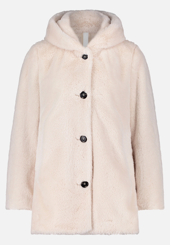 Plüschjacke mit Kapuze / Vorderseite