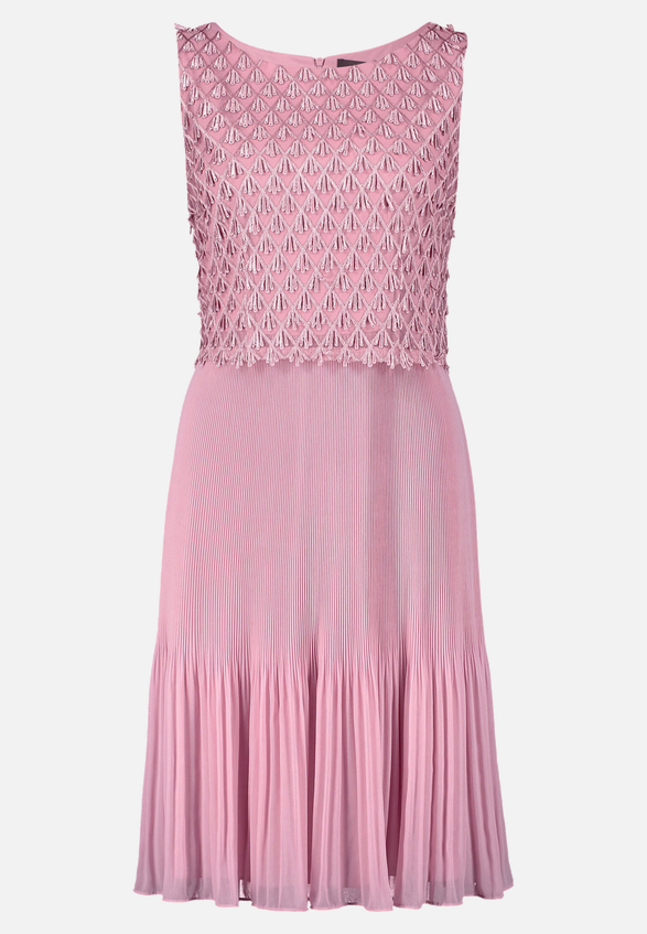 Cocktailkleid mit Plissee / Vorderseite