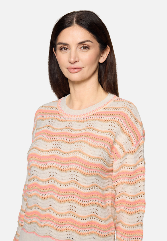 Strickpullover mit Rundhalsausschnitt / Detailbild