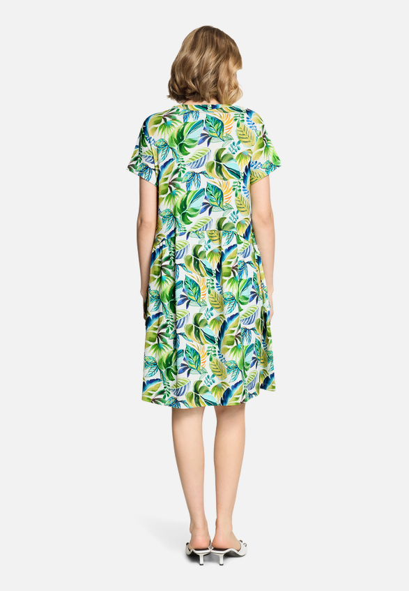 Casual-Kleid mit Eingrifftaschen / Modellfoto Rückseite