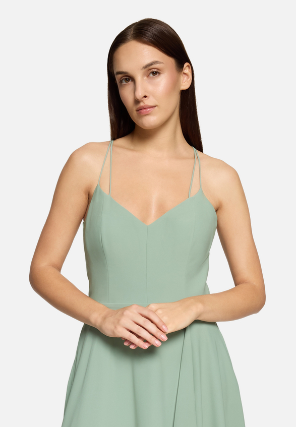 Abendkleid mit Volant / Detailbild