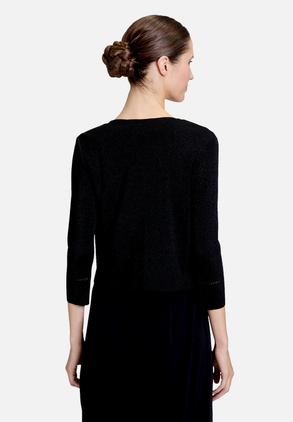 Strickbolero ohne Verschluss / Modellfoto Rückseite