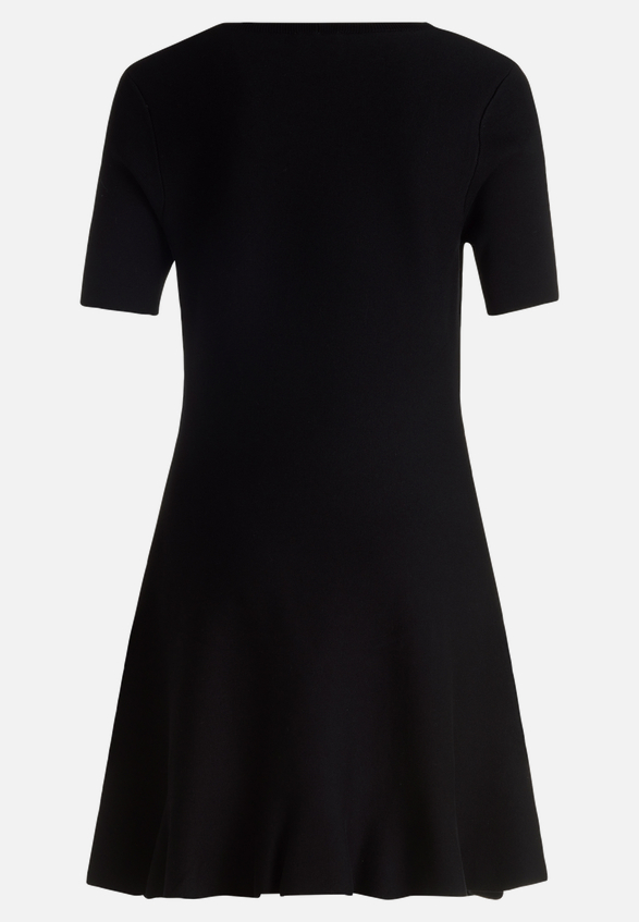 Strickkleid mit Rundhalsausschnitt / Rückseite
