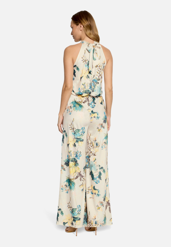 Jumpsuit mit Blumenprint / Modellfoto Rückseite