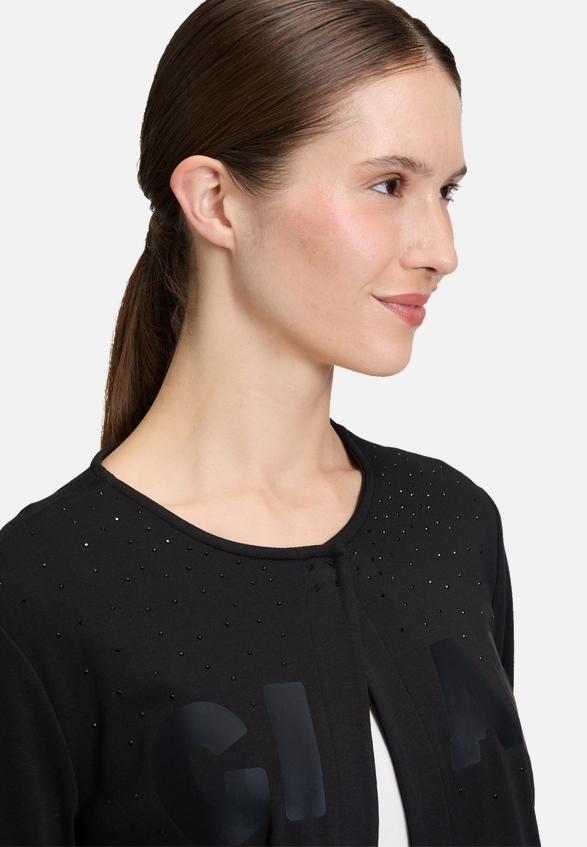 Shirtjacke mit Rundhalsausschnitt / Detailbild