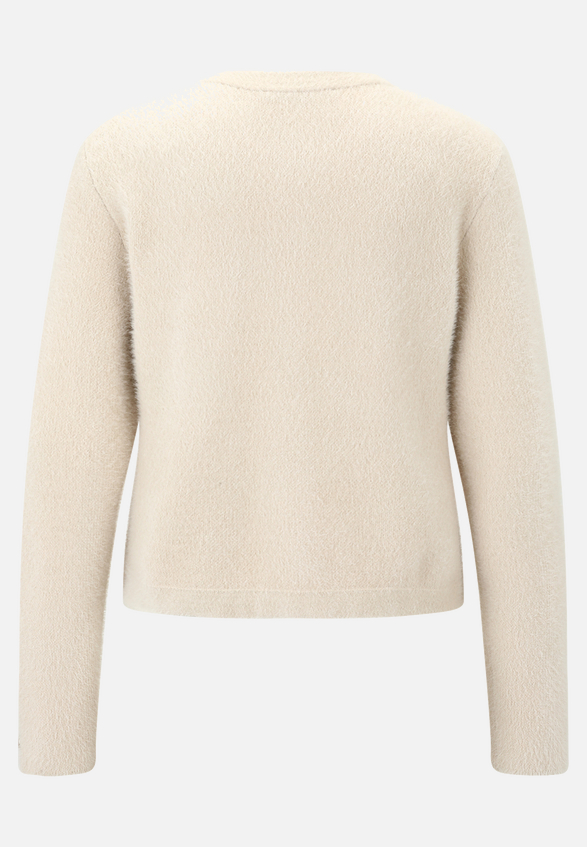 Casual-Strickjacke mit Knopfleiste / Rückseite