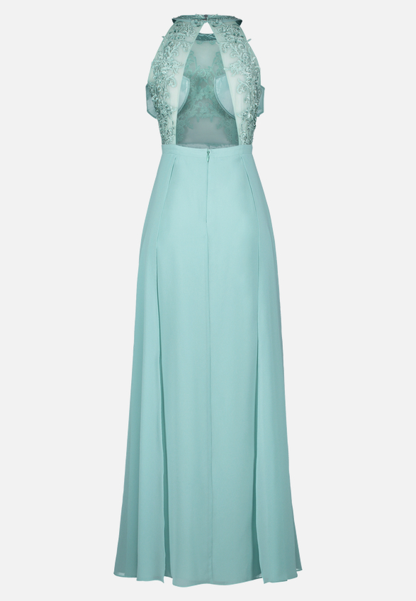 Abendkleid mit Placement / Rückseite