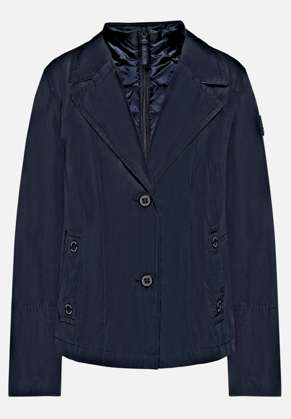 Übergangsjacke mit abnehmbarem Westenteil / Vorderseite