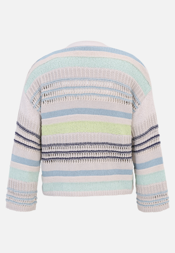 Strick-Cardigan mit Color Blocking / Rückseite