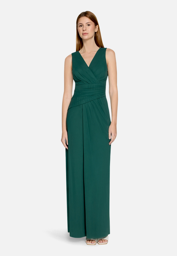 Abendkleid mit V-Ausschnitt / Modellfoto Vorderseite