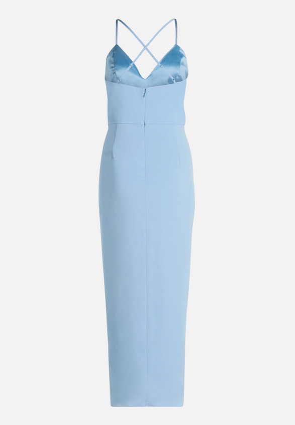 Abendkleid mit Raffung / Rückseite