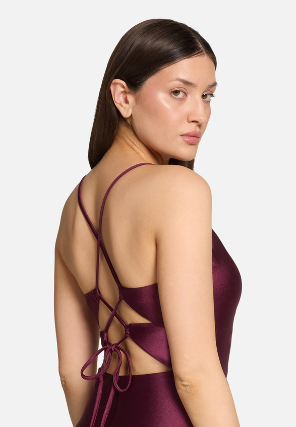 Abendkleid mit Volant / Detailbild