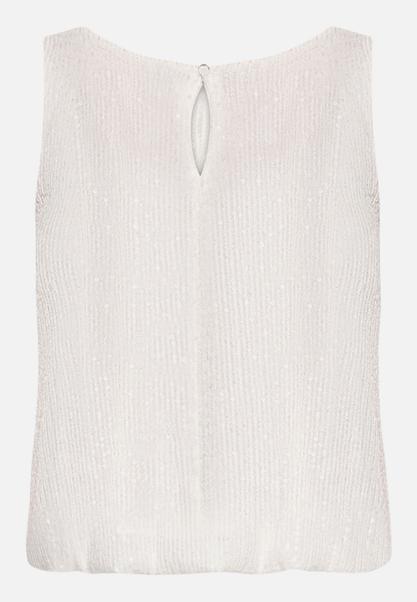Pailletten-Top im Glitzer-Look / Rückseite