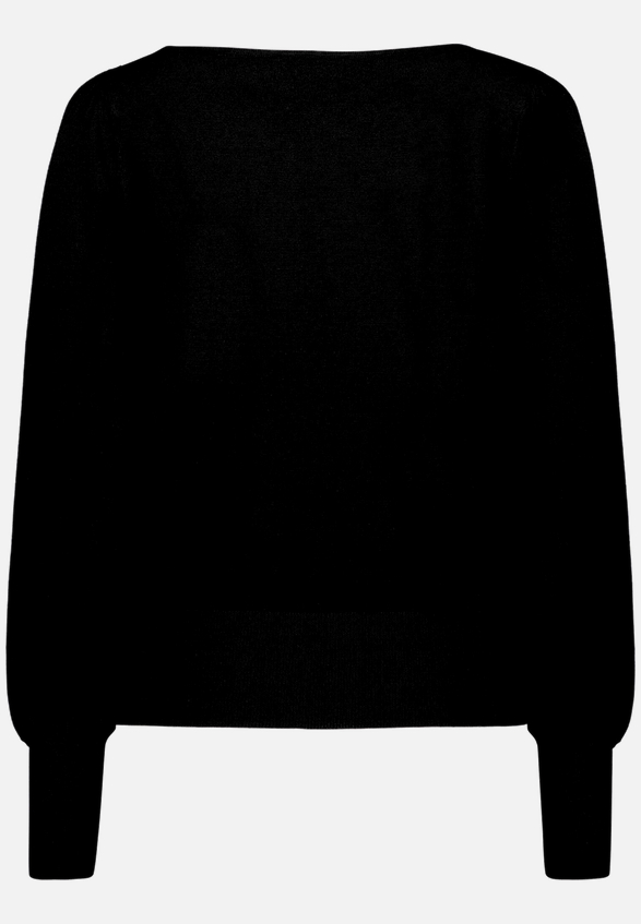 Feinstrickpullover  mit U-Boot Ausschnitt  / Rückseite