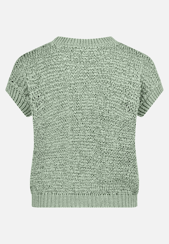 Strickpullover mit Rundhalsausschnitt / Rückseite