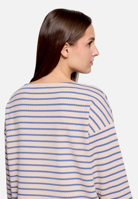 Oversized-Shirt  mit Streifen  / Detailbild