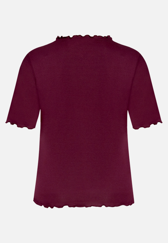 Halbarm-Shirt mit Kragen / Rückseite