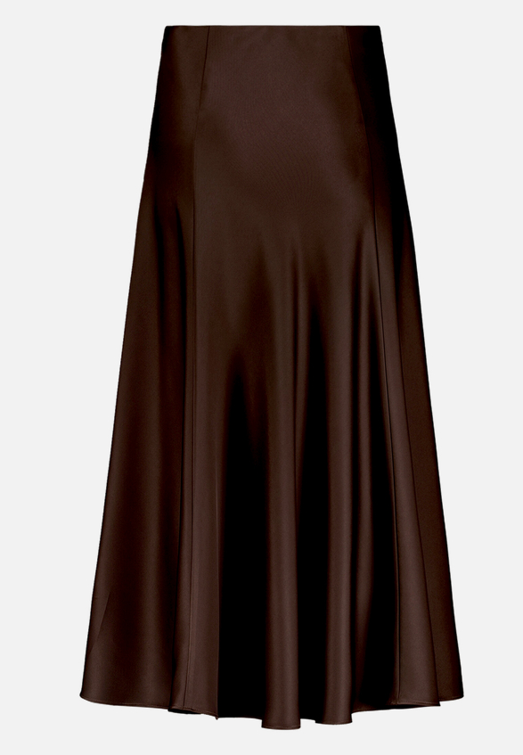 Satinrock  Maxi mit Gummibund  / Rückseite