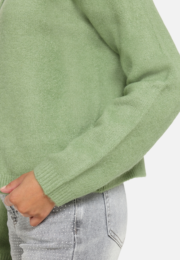 Strick-Cardigan mit Rundhalsausschnitt / Detailbild