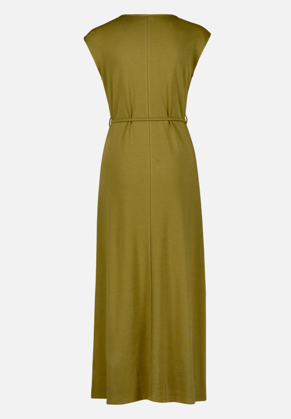 Jerseykleid  Maxi mit Bindegürtel / Rückseite