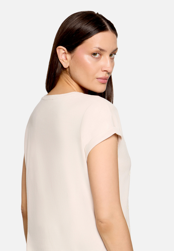 Baumwollshirt mit Ärmelaufschlag / Detailbild