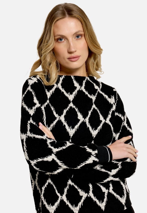 Sweatshirt mit Rippbündchen / Detailbild