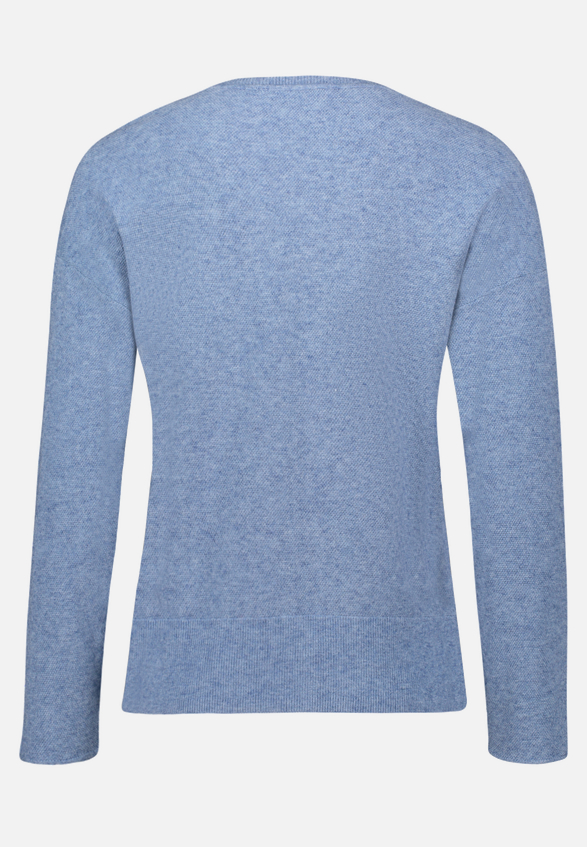 Strickpullover mit V-Ausschnitt / Rückseite