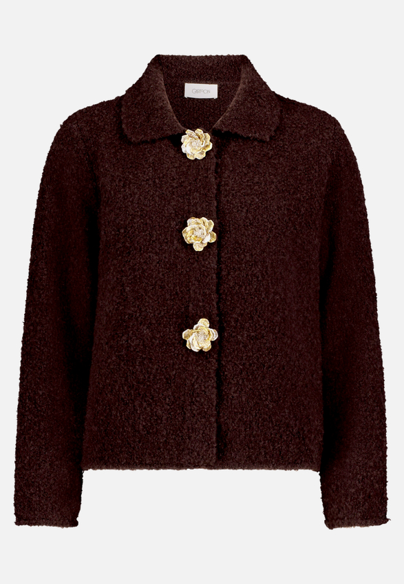 Cardigan mit Kragen / Vorderseite