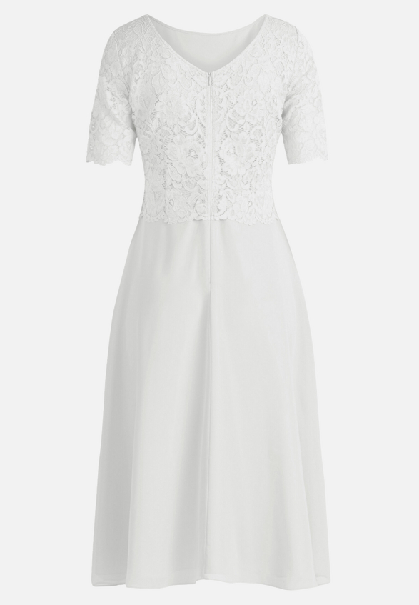 Cocktailkleid mit Spitze / Rückseite