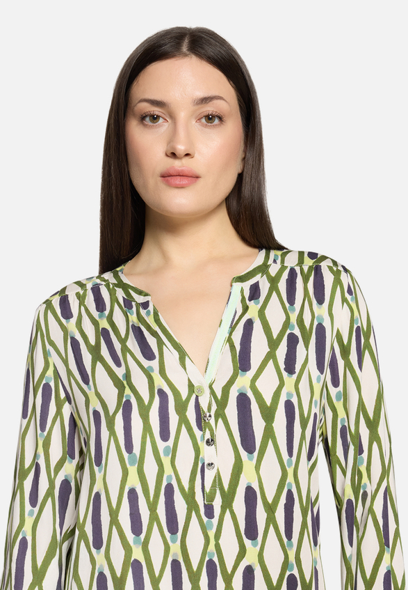 Casual-Bluse mit Muster / Detailbild
