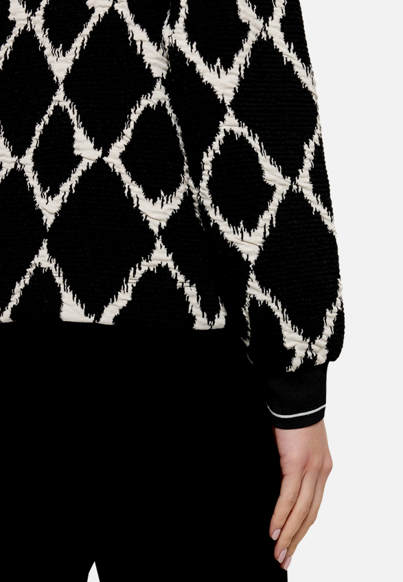 Sweatshirt mit Rippbündchen / Detailbild